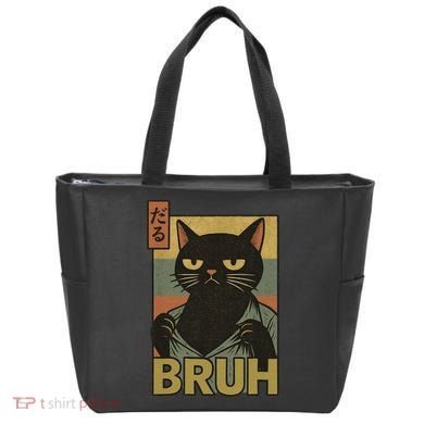 Funny Cat Bruh Meme Japanese Anime  Tote Bag
