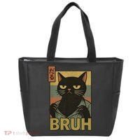 Funny Cat Bruh Meme Japanese Anime  Tote Bag thumb 0
