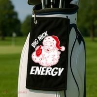 Funny Christmas Big Nick Energy Sweatshirt Santa Claus  Golf Towel thumb 2