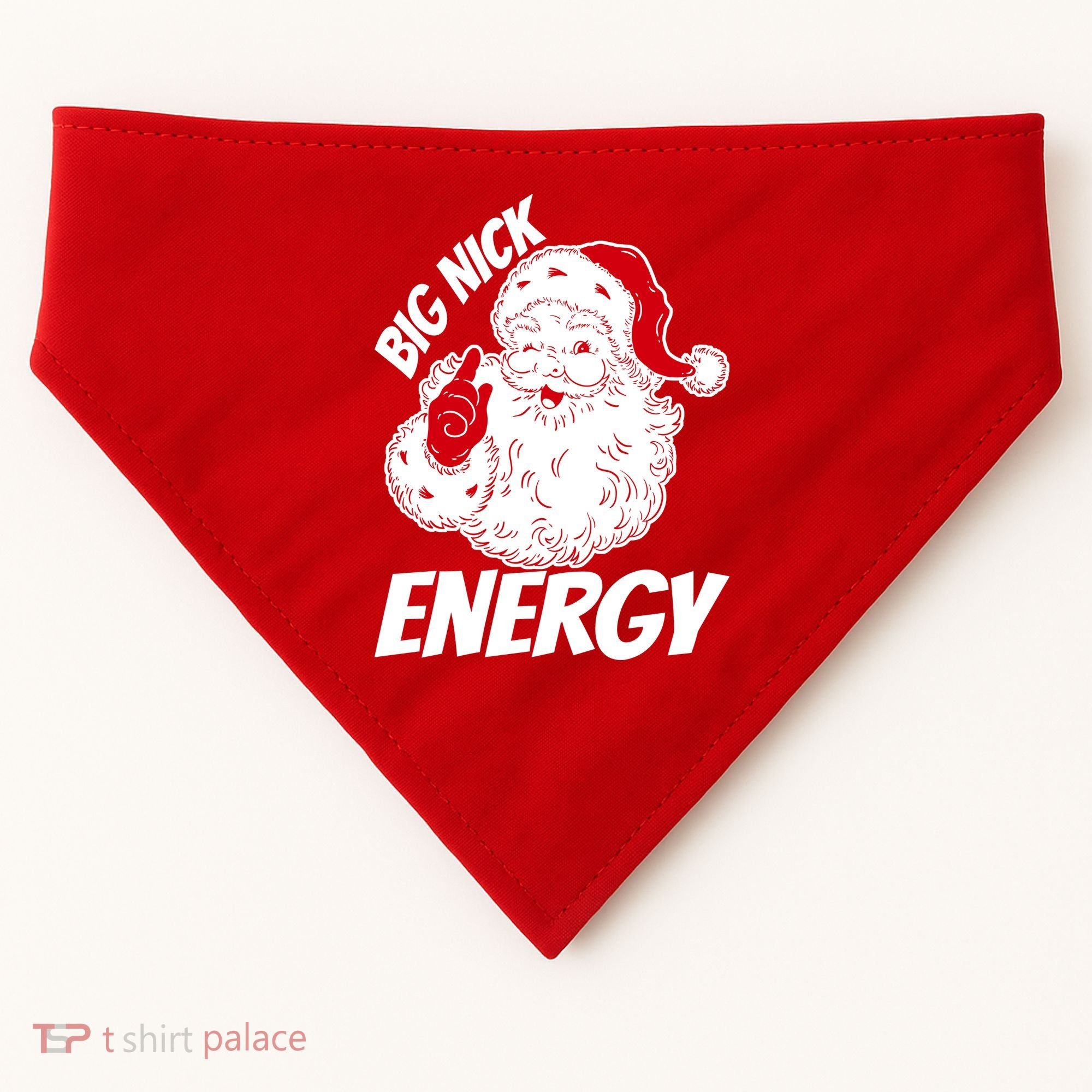 Funny Christmas Big Nick Energy Sweatshirt Santa Claus  USA-Made Doggie Bandana