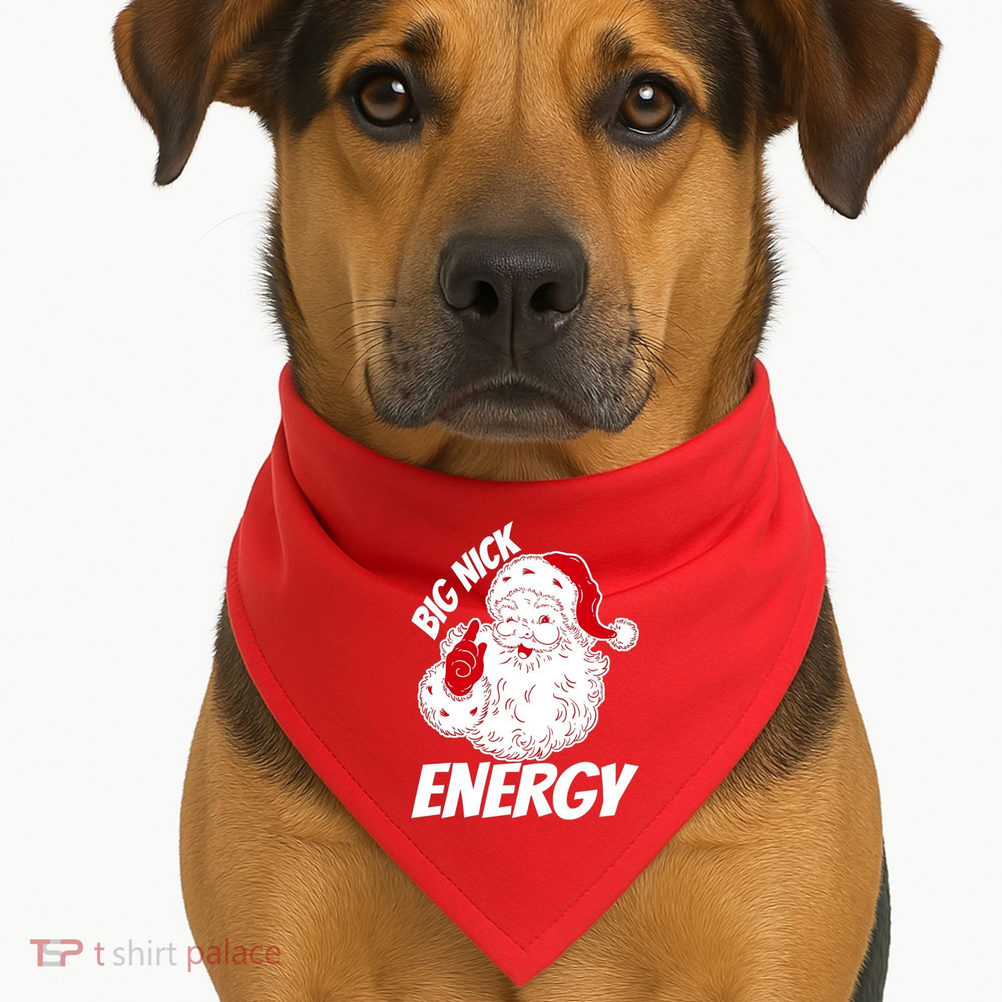 Funny Christmas Big Nick Energy Sweatshirt Santa Claus  USA-Made Doggie Bandana