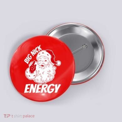 Funny Christmas Big Nick Energy Sweatshirt Santa Claus  Button