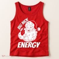 Funny Christmas Big Nick Energy Sweatshirt Santa Claus  Tank Top thumb 2