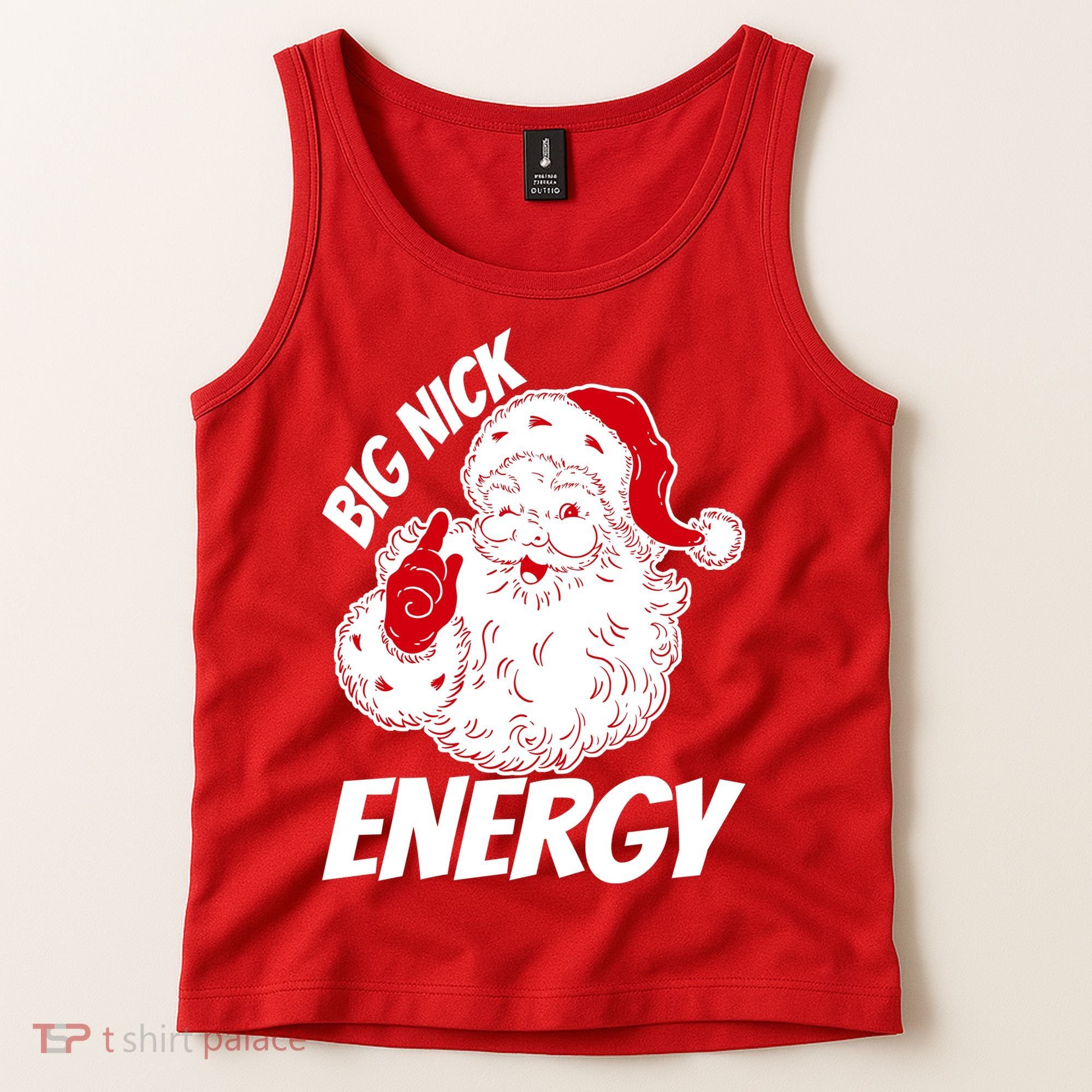 Funny Christmas Big Nick Energy Sweatshirt Santa Claus  Tank Top
