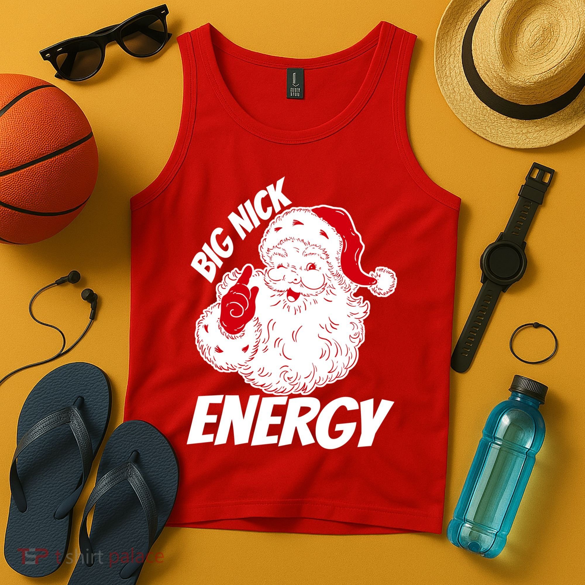 Funny Christmas Big Nick Energy Sweatshirt Santa Claus  Tank Top