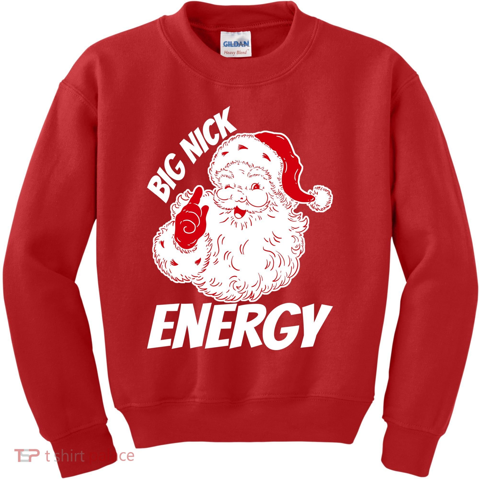 Funny Christmas Big Nick Energy Sweatshirt Santa Claus  Kids Sweatshirt