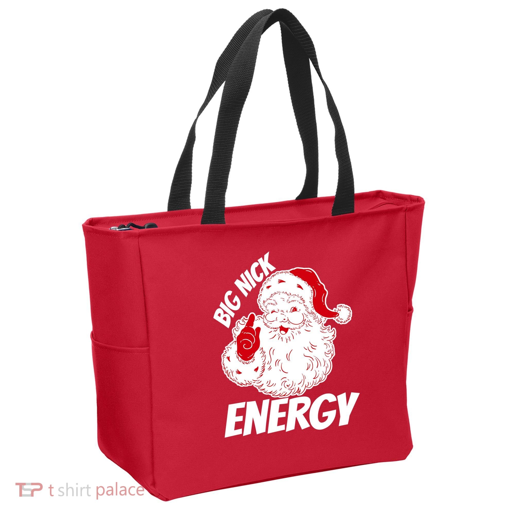Funny Christmas Big Nick Energy Sweatshirt Santa Claus  Tote Bag