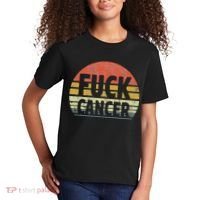 Fuck Cancer Breast Cancer Awareness Gift Retro Distressed Kids T-Shirt thumb 2