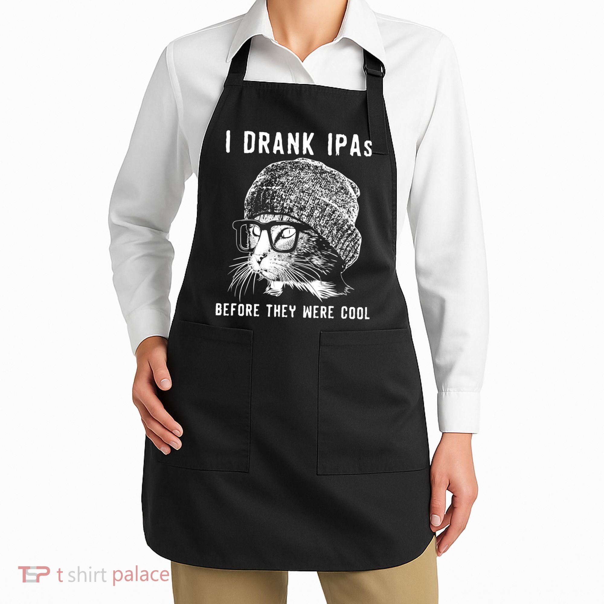Funny Cat Beer IPA S For Women Funny Cat Lover Gift Apron