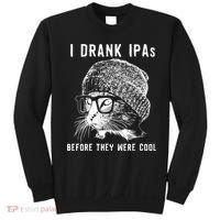 Funny Cat Beer IPA S For Women Funny Cat Lover Gift Sweatshirt thumb 0
