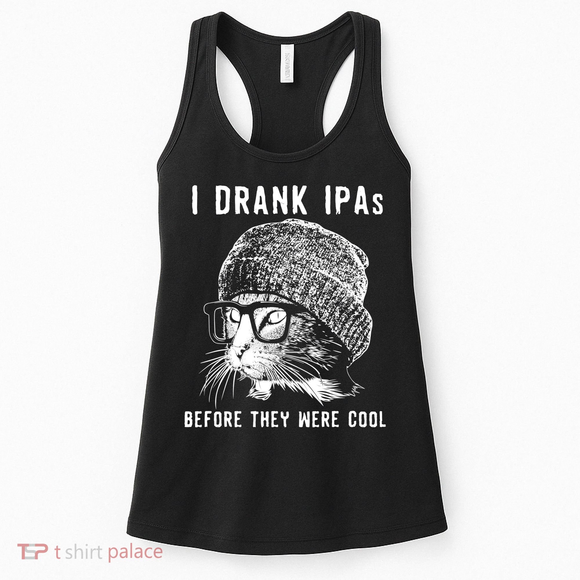 Funny Cat Beer IPA S For Women Funny Cat Lover Gift Women's Tank Top