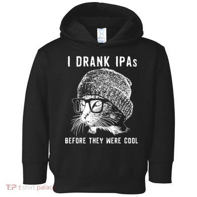 Funny Cat Beer IPA S For Women Funny Cat Lover Gift Toddler Hoodie
