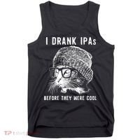 Funny Cat Beer IPA S For Women Funny Cat Lover Gift Tank Top thumb 0
