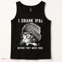 Funny Cat Beer IPA S For Women Funny Cat Lover Gift Tank Top thumb 2