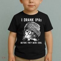 Funny Cat Beer IPA S For Women Funny Cat Lover Gift Toddler T-Shirt thumb 2