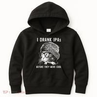 Funny Cat Beer IPA S For Women Funny Cat Lover Gift Kids Hoodie thumb 0