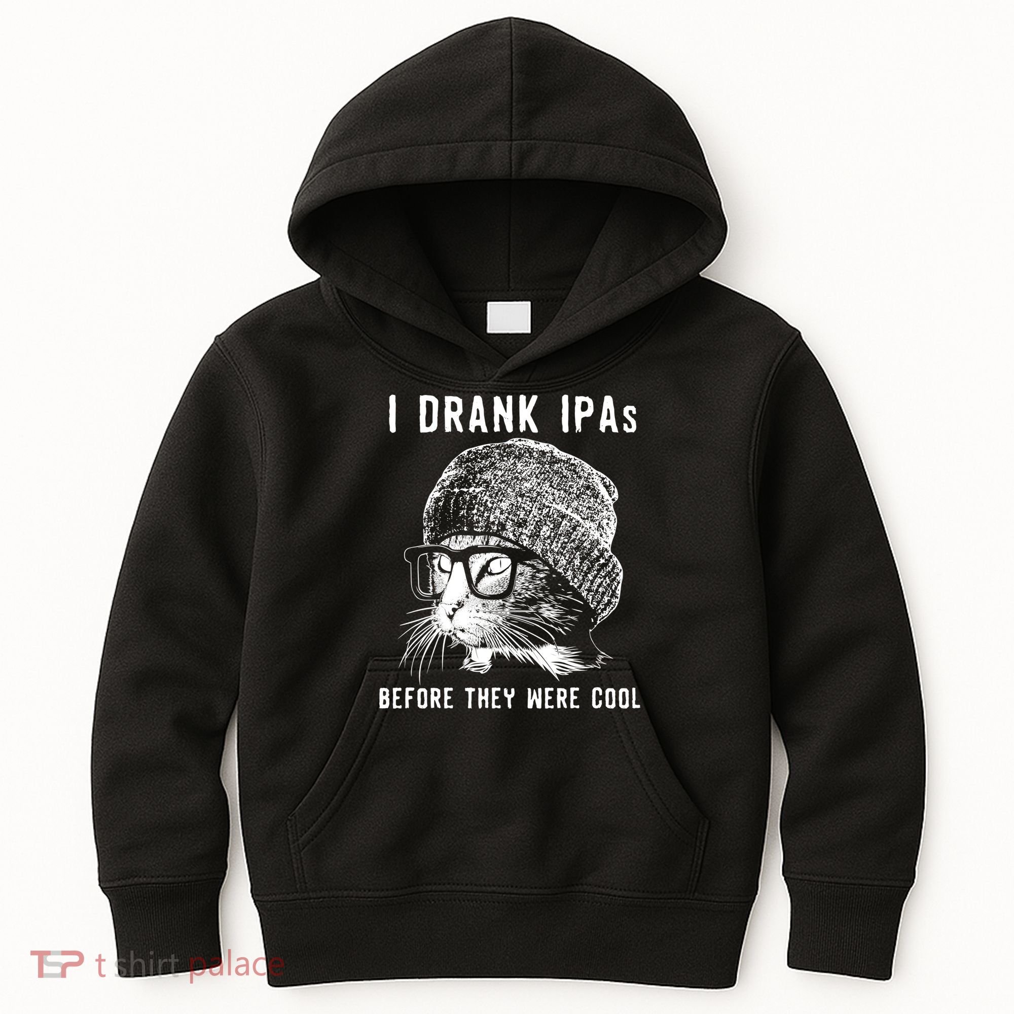 Funny Cat Beer IPA S For Women Funny Cat Lover Gift Kids Hoodie