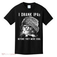 Funny Cat Beer IPA S For Women Funny Cat Lover Gift Kids T-Shirt thumb 0