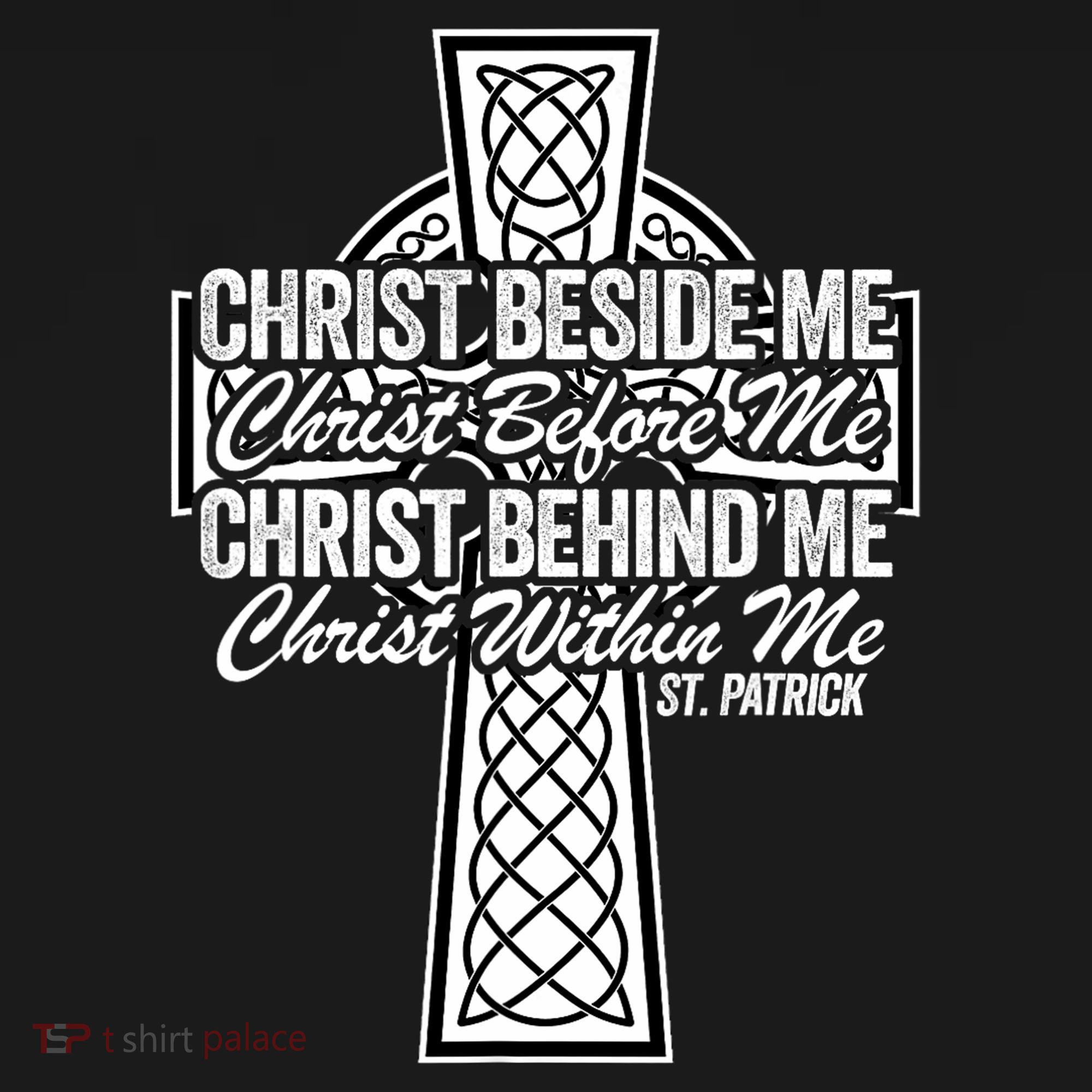 Funny Christ Beside Me Christ Before Me Christ Behind Me Sweatshirt