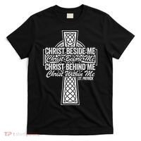 Funny Christ Beside Me Christ Before Me Christ Behind Me T-Shirt thumb 0