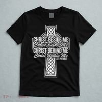 Funny Christ Beside Me Christ Before Me Christ Behind Me T-Shirt thumb 5