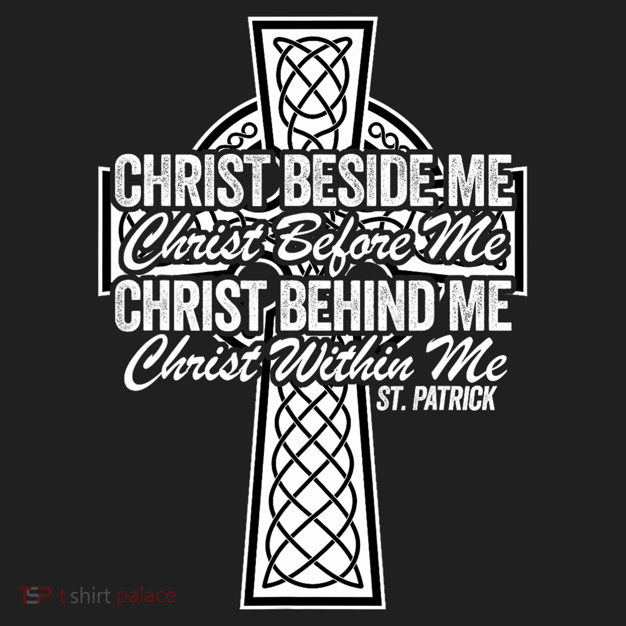 Funny Christ Beside Me Christ Before Me Christ Behind Me Beanie