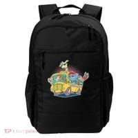 Funny Cool Back to School Animals School Bus Backpack thumb 0