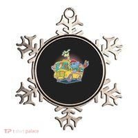 Funny Cool Back to School Animals School Bus Ornament thumb 0