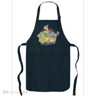 Funny Cool Back to School Animals School Bus Apron thumb 0