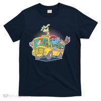 Funny Cool Back to School Animals School Bus T-Shirt thumb 0