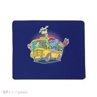 Funny Cool Back to School Animals School Bus Mousepad thumb 0