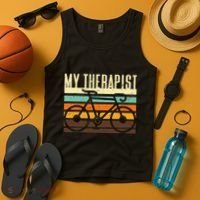 Funny Cycling Bicycle Tank Top thumb 4