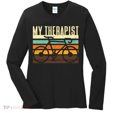 Funny Cycling Bicycle Women's Long Sleeve Shirt