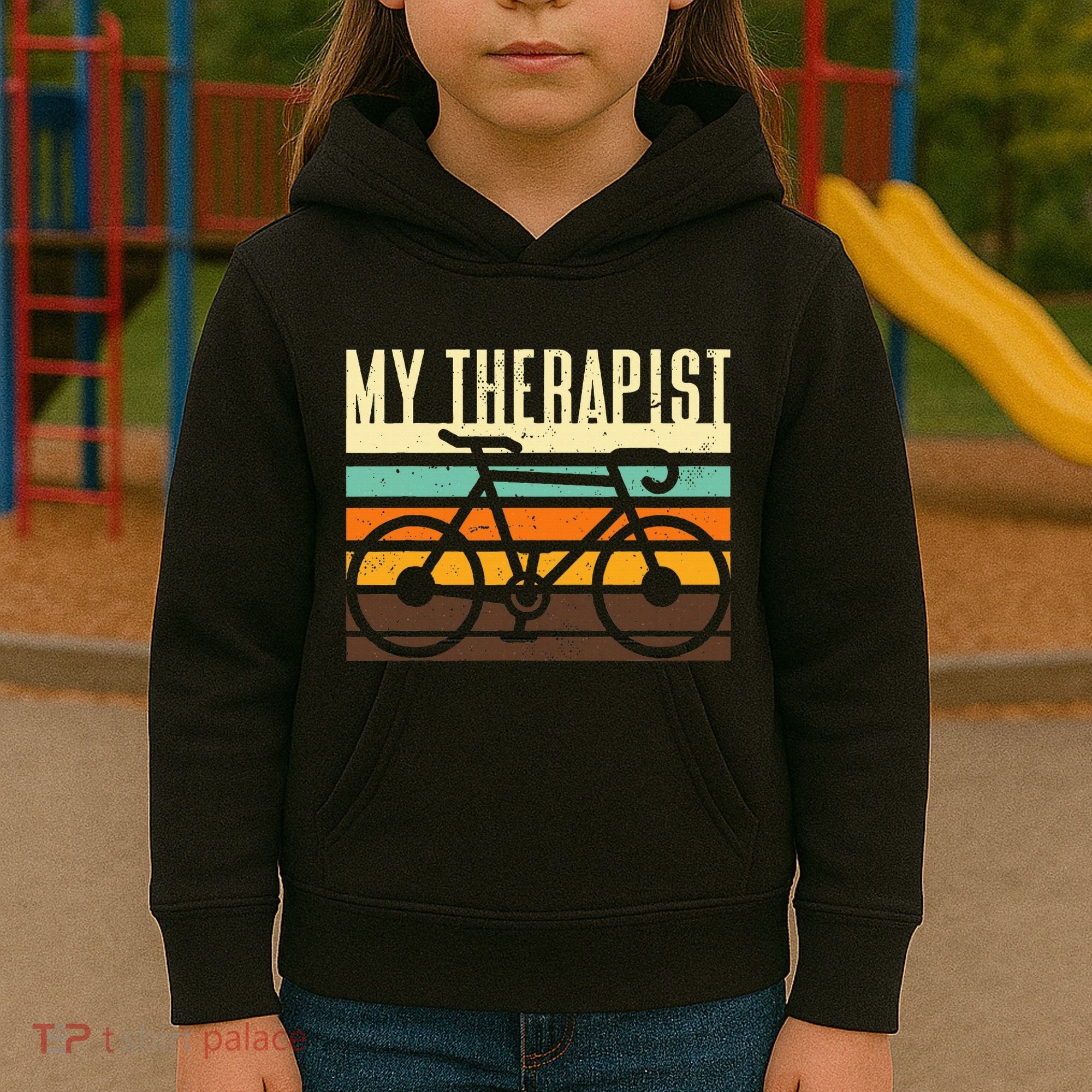 Funny Cycling Bicycle Kids Hoodie
