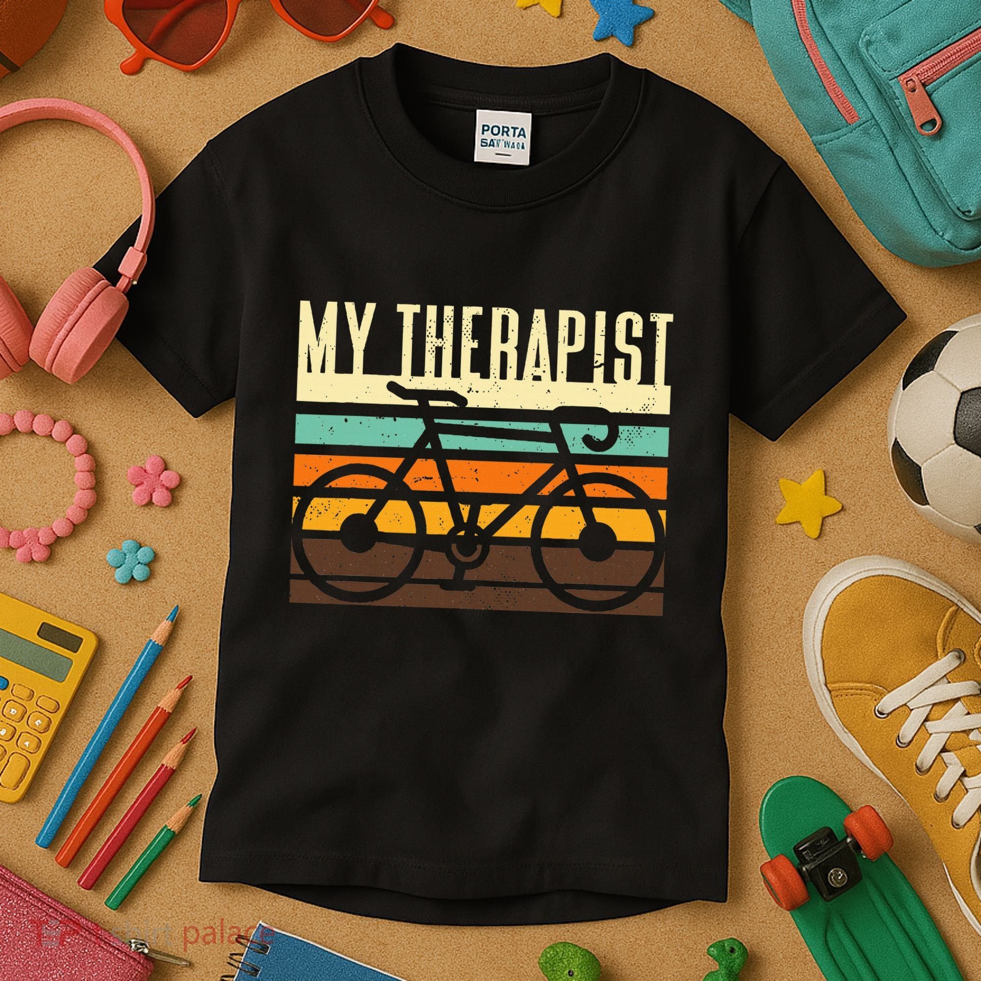 Funny Cycling Bicycle Kids T-Shirt