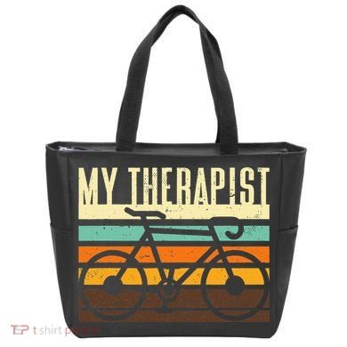 Funny Cycling Bicycle Tote Bag