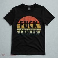 Fuck Cancer Breast Cancer Awareness Gift Retro Distressed T-Shirt thumb 5