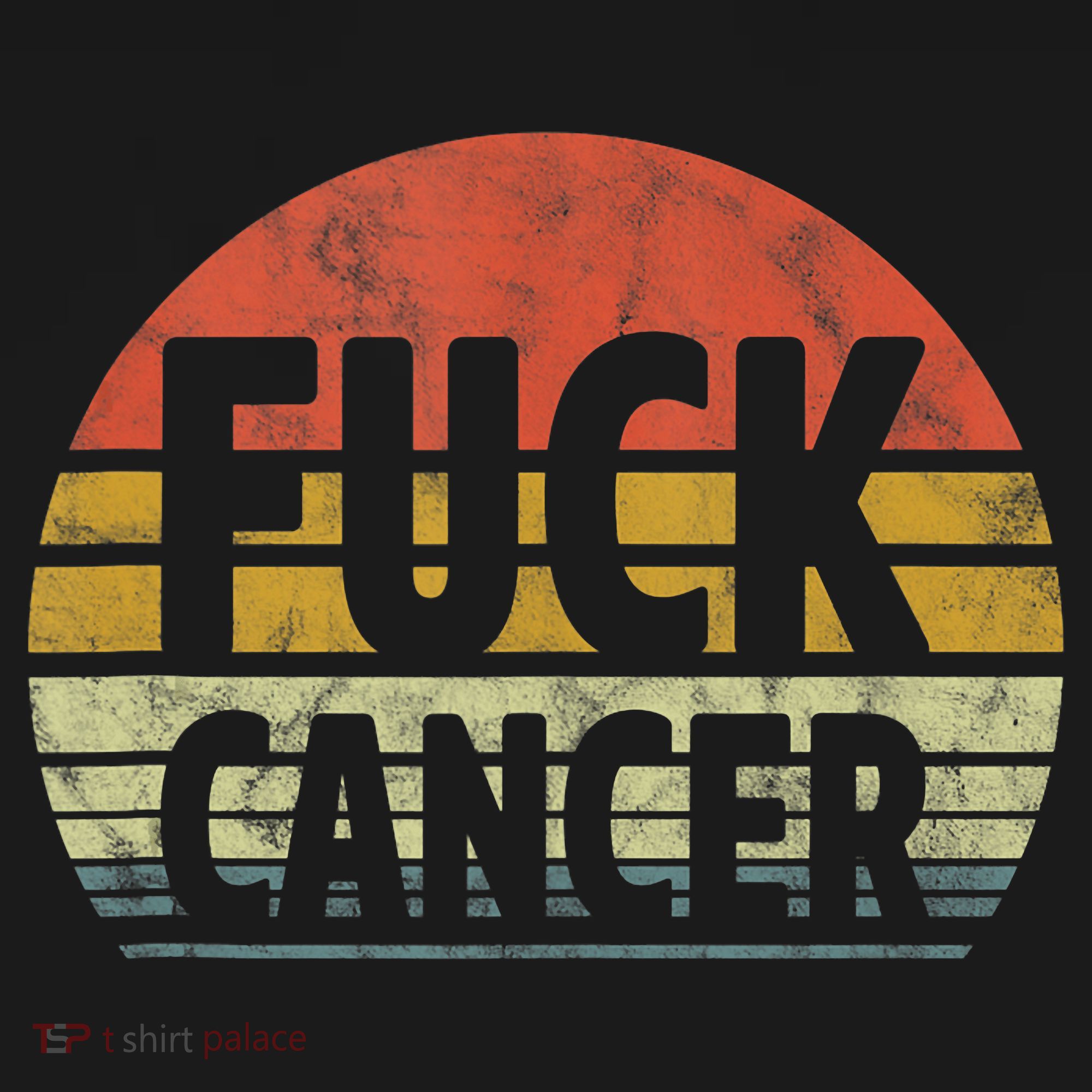 Fuck Cancer Breast Cancer Awareness Gift Retro Distressed Coaster