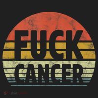 Fuck Cancer Breast Cancer Awareness Gift Retro Distressed Hat thumb 2