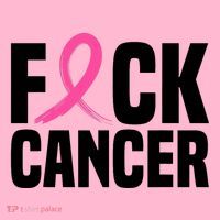 Fuck Cancer Breast Cancer Awareness Gift Retro Distressed Coaster thumb 2