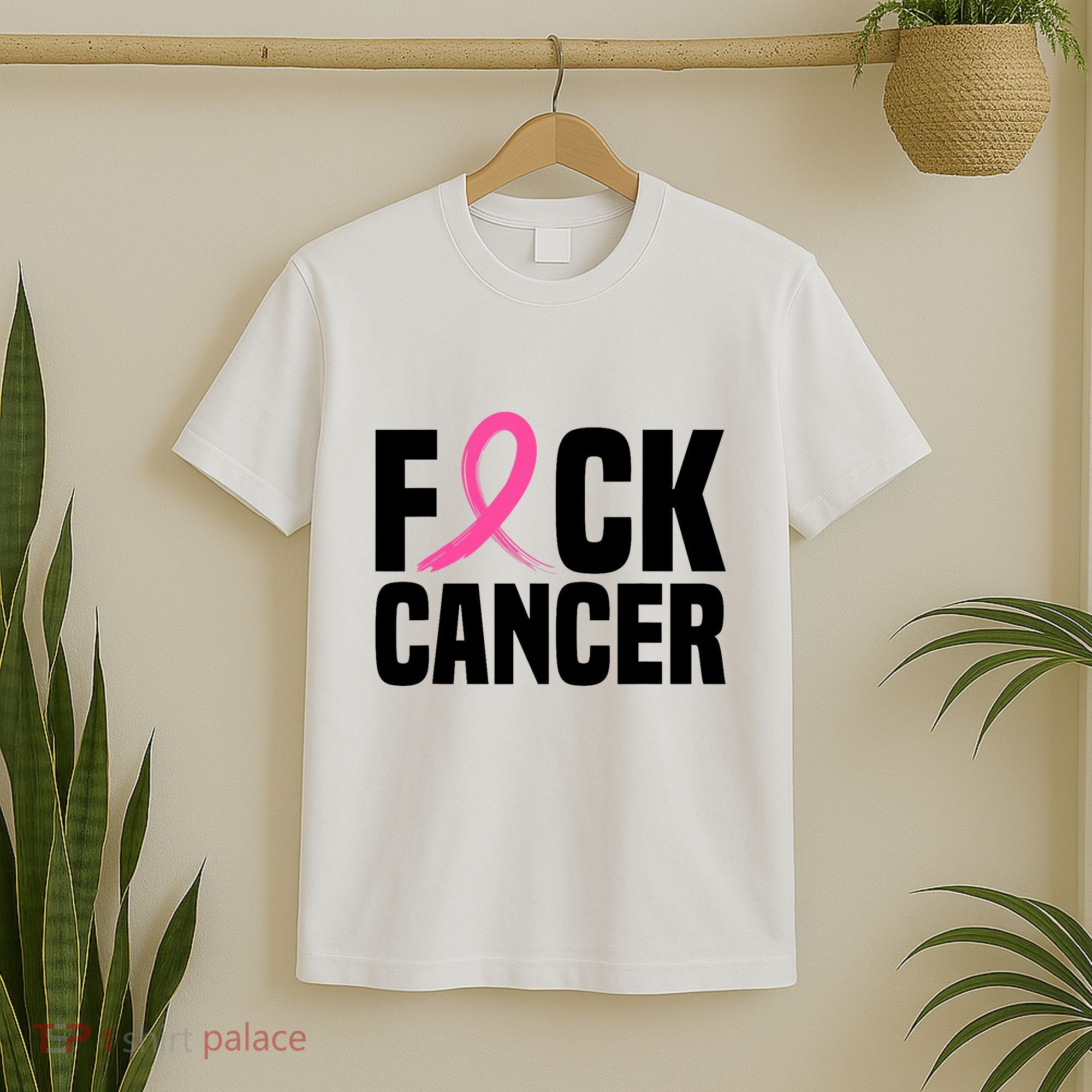 Fuck Cancer Breast Cancer Awareness Gift Retro Distressed T-Shirt