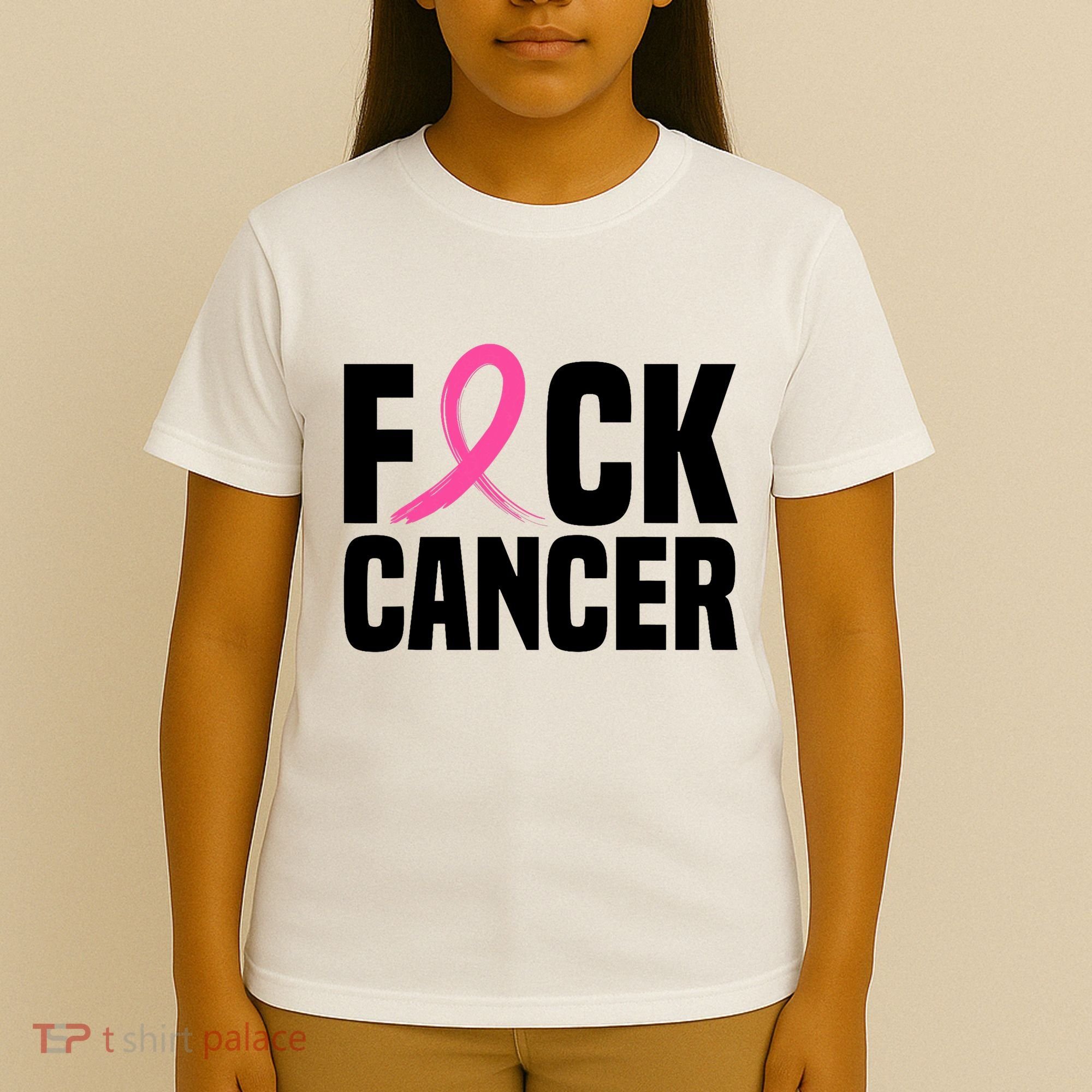 Fuck Cancer Breast Cancer Awareness Gift Retro Distressed T-Shirt