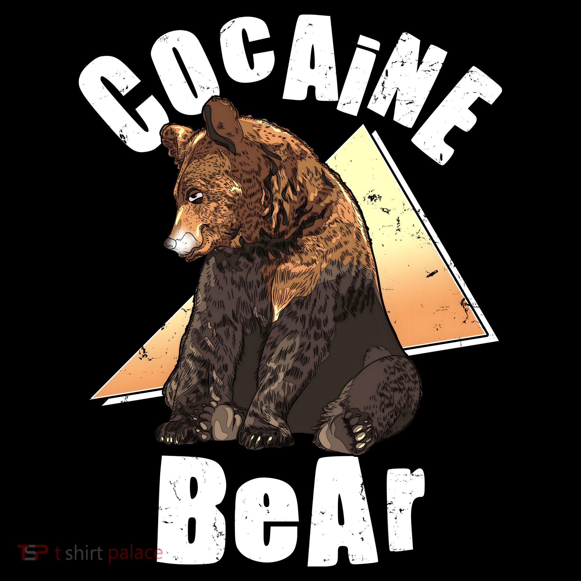 Funny Cocaine Bear Coaster