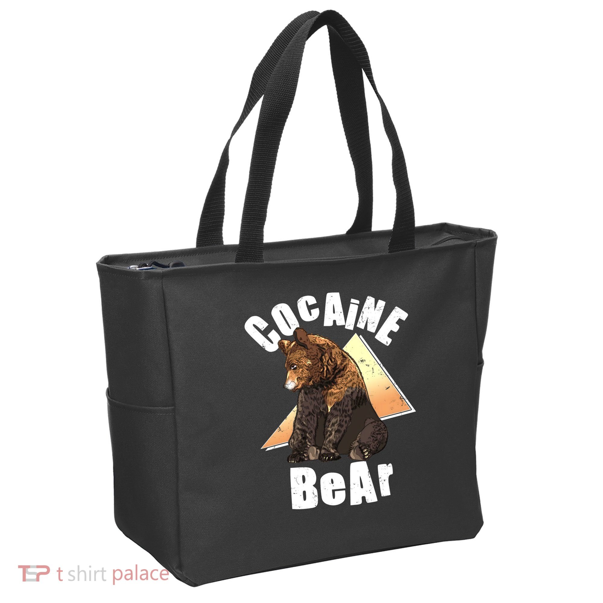 Funny Cocaine Bear Tote Bag