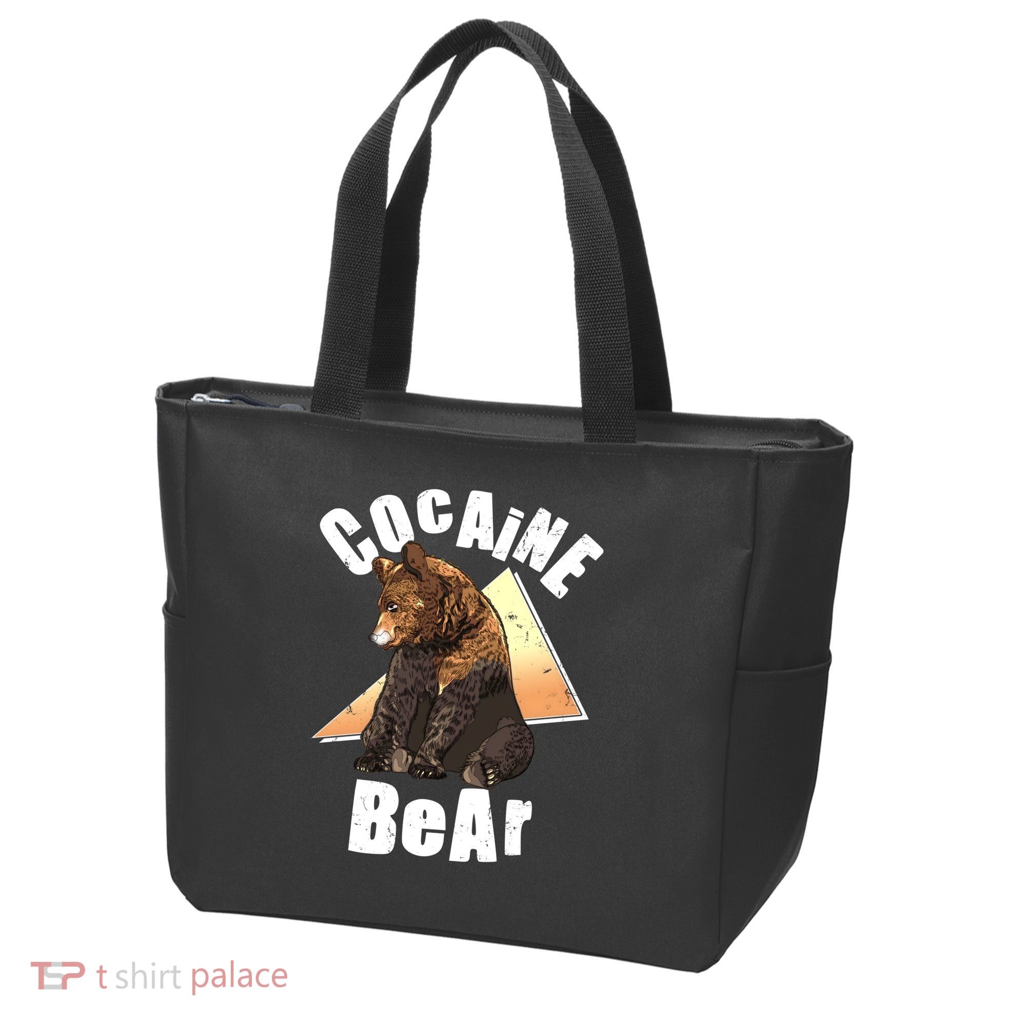 Funny Cocaine Bear Tote Bag