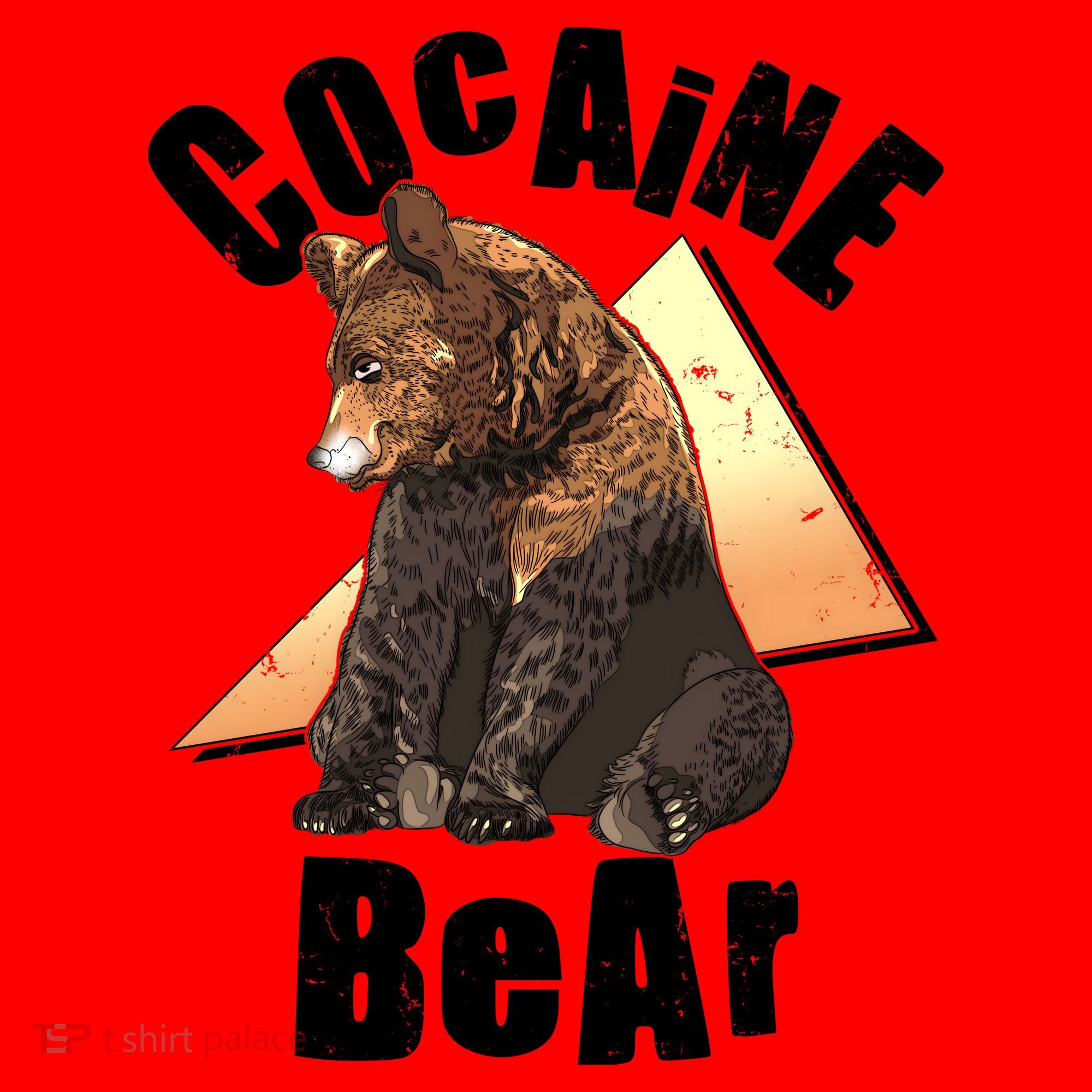 Funny Cocaine Bear Santa Hat