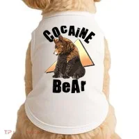 Funny Cocaine Bear Doggie Tank thumb 0