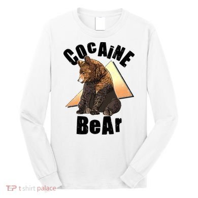 Funny Cocaine Bear Long Sleeve Shirt