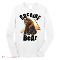 Funny Cocaine Bear Long Sleeve Shirt thumb 0