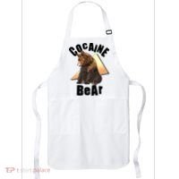 Funny Cocaine Bear Apron thumb 0
